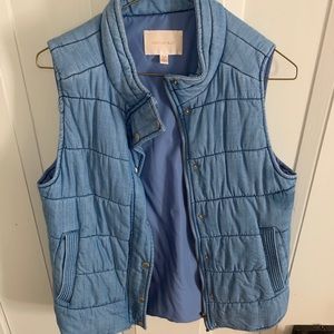 Soft denim vest